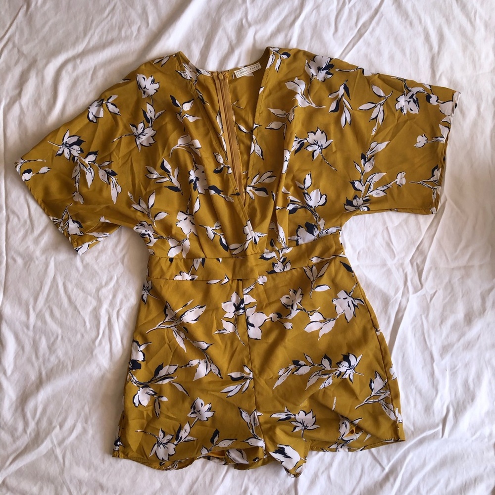 Mustard yellow romper